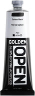 OPEN Slow-Drying Acrylics by GOLDEN, Carbon Black, 5 fl oz. tube, Professional Acrylic Paint, Opaque...