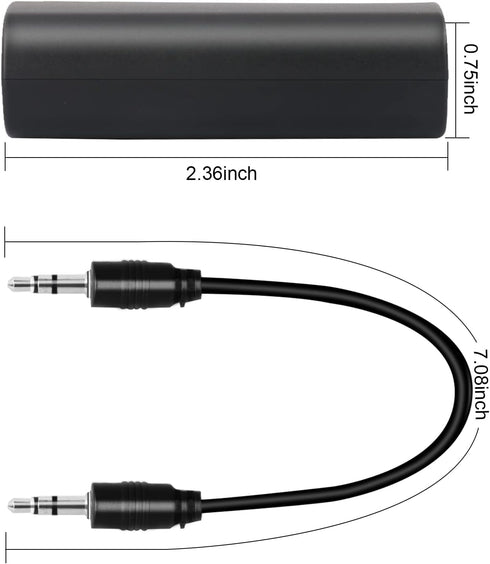 2 Packs Ground Loop Noise Isolator for Car Audio/Home Stereo System, Ground Loop Isolator with 3.5mm Audio Cable......