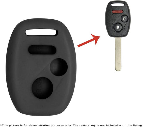 Keyless2Go Replacement for New Silicone Cover Protective Case for Remote Keys KR55WK49308 MLBHLIK-1T OUCG8D-380H-A - Black...