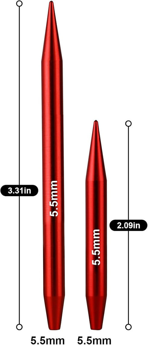 Interchangeable Circular Knitting Needles Accessories for Arthritic Hands, Round Aluminum Kit Suitable for Knitter Enthusiasts?5.5mm)...