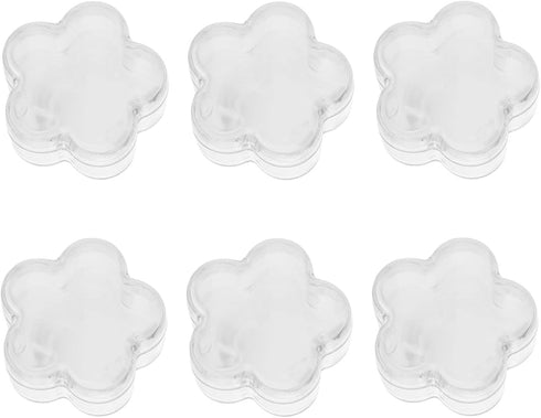 6pcs Diamond Painting Wax Storage Case Transparent PS Plastic Star Glue Clay Organizer...