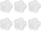 6pcs Diamond Painting Wax Storage Case Transparent PS Plastic Star Glue Clay Organizer...