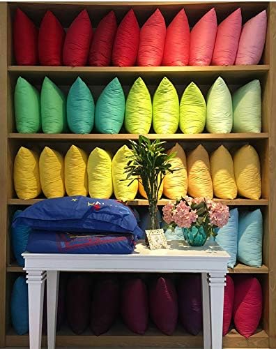 Thmyo 4-Pack 100% Cotton Comfortable Solid Decorative Throw Pillow Case, Square Cushion Cover Pillowcase Sublimation Blank Pillow Covers DIY Throw...