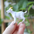 NUOBESTY Mini Goat Figurines 6pcs Plastic Realistic White Goat Animals Simulated Small Lambs Action Models Tiny Farm Sheep Figures Learning Educat...