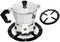 Gas Reducer, Gas Stove Grates Stainless Iron Pot Holder Stand Wok Adapter for Espresso Maker, 5.2 x 5.2 x 0.1in Black...