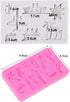 2Pcs/Set Summer Vocation Travel Fondant Molds, Seaside Holiday Silicone Mold for Cake Cupcake Decorating Polymer Clay Mould (Airplane Cruise Liner...