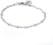 304 Stainless Steel Cross Link Anklet Lobster Flat Cross Silver Color 8.8" A48...