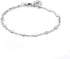 304 Stainless Steel Cross Link Anklet Lobster Flat Cross Silver Color 8.8" A48...