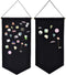 2PCS Wall Hanging Brooch Jewelry Storage Case Canvas Display Stand Enamel Pin Display Banner Holder Earrings Necklace Glitter Pin Collection Organ...