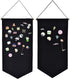 2PCS Wall Hanging Brooch Jewelry Storage Case Canvas Display Stand Enamel Pin Display Banner Holder Earrings Necklace Glitter Pin Collection Organ...