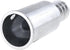 2PCS 0.85inch/22mm Threaded End Replacement Repair Kit Metal Handle Extension Rod Adapter End Silver Brush Threaded Fitting for Boat Hook Rod Pain...