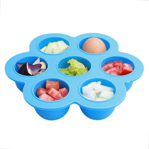 Webake Baby Food Freezer Trays with Lid, Silicone Ice Cube Popsicle Molds with 7 Ice Pop Sticks, Egg Bites Molds Set of 2 for Instant Pot Accessor...
