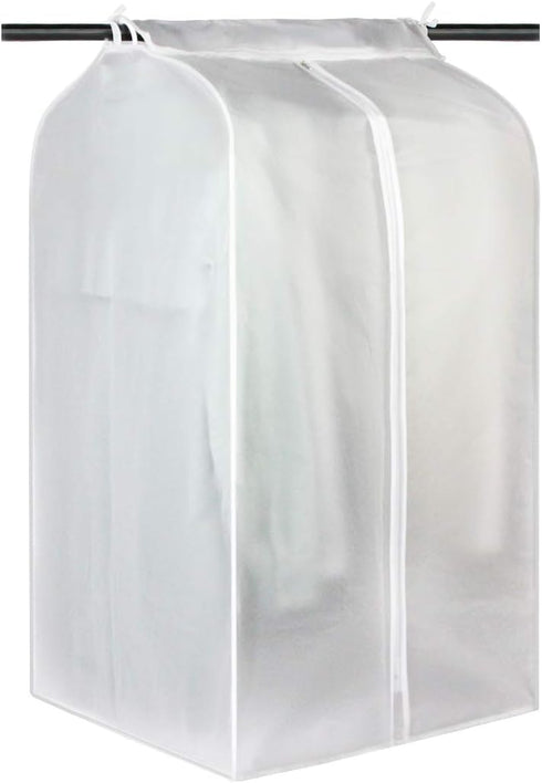 Hanging Garment Bags for Closet Storage Large Hanging Garment Clothes Cover Clothing Storage Bag with Magic Tape and Zipper Translucent Closet Clo...