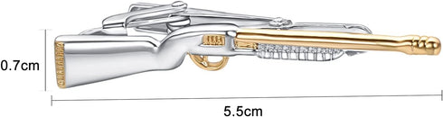 Personalised Tie Clips for Men Novelty Sword Gun Tie Bar Neckties for Wedding Anniversary Tie Pin Clips...