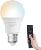 LED Light Bulb with Remote Control, 12W LED Bulb Dimmable 3000K-6000K, 50FT Remote Distance, E26 LED Bulbs 100 Watt Equivalent, Timer & 4 Scene Mo...