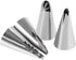 7Pcs Cake Decorating Icing Piping Nozzles Set Stainless Steel Cream Icing Piping Tips DIY Pastry Fondant Baking Tool Cake Decorating Supplies...