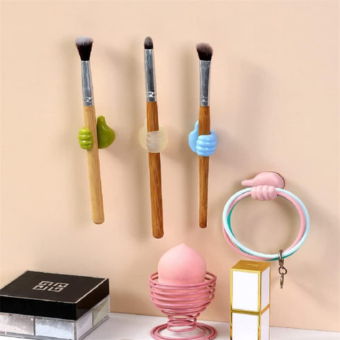 Cable Clips Organizer, Self-Adhesive Silicone Thumb Wall Hook Hangers Cable Clip Key Earphone Toothbrush Cable Organizer Holder Desktop Cord Wire ...
