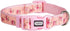 Floral Dog Collars Adjustable Nylon Collar with Quick Release Buckle for Female Dogs, Pink,Small...