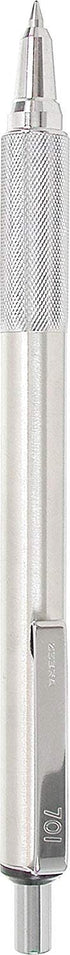 Zebra Pen Model F/M 701 Mechanical Pencil and Ballpoint Pen Set, Stainless Steel, Fine Point, 0.7mm Lead, Designer Metal Clip, Refillable, Pack of...