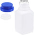 uxcell Plastic Lab Chemical Reagent Bottle 750ml/25.4oz Wide Mouth Sample Sealing Liquid Storage Container Translucent...
