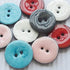 Chenkou Craft New Enamel Coco Two Holes Sewing Buttons Button Overcoat Decoration 25mm 20pcs (Mix)...