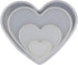 4Set Love Heart Shape Epoxy Mold - Size 18cm, 15cm, 10cm, 5.2cm DIY Resin Casting Silicone Mold (Not Deep Heart)...