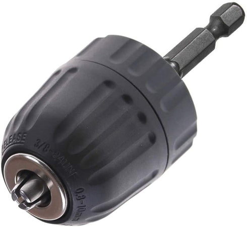 Yakamoz Quick Change 1/4-Inch Hex Shank 0.8-10mm Clamping Capacity Keyless Drill Chuck Screwdriver to Drill Converter Conversion Tool | 3/8-24UNF ...