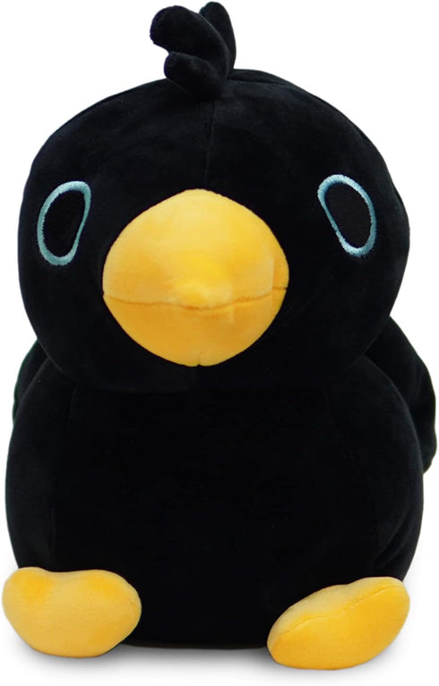 Black Crow Plushie Toy - 10 Inches Stuffed Raven Animal Plush - Plushy and Squishy Crow with Soft Fabric and Stuffing - Cute Toy Gift for Boys and...