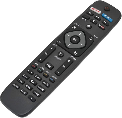 New Replace Remote Applicable for Philips TV 28PFL4609/F7 28PFL4909/F7 32PFL4609/F7 32PFL4909/F7 40PFL4609/F7 40PFL4909/F7 43PFL4609/F7 43PFL4909/...