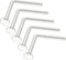 20g Clear Nose Studs - Bioflex L-Shaped Nose Retainers - Clear Nose Rings For Work - Small & Flexible Nostril Stud Piercing...