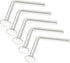 20g Clear Nose Studs - Bioflex L-Shaped Nose Retainers - Clear Nose Rings For Work - Small & Flexible Nostril Stud Piercing...
