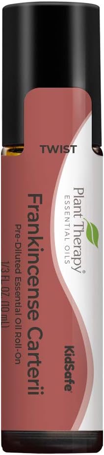 Plant Therapy Frankincense Carterii Essential Oil 100% Pure, Pre-Diluted Roll-On, Natural Aromatherapy, Therapeutic Grade 10 mL (1/3 oz)...