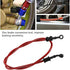 50cm - 200cm Motorcycle Braided Brake Line Oil Gas Pipe, Braided Steel Brake Clutch Oil Hoses Line Pipe(1200mm Red)...