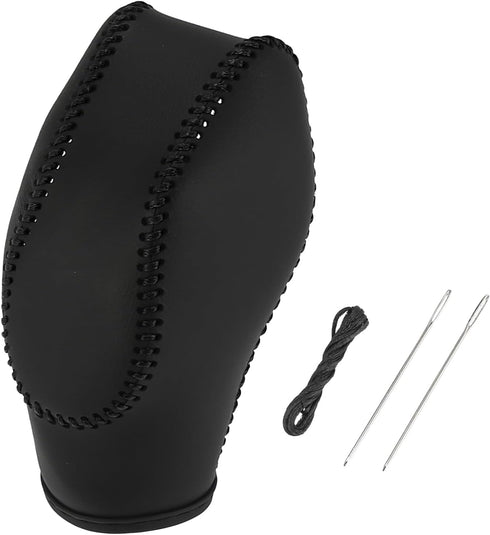 X AUTOHAUX Car Faux Leather Gear Shift Knob Cover for Ford Focus Escape Fusion Fiesta Transit Van Black...