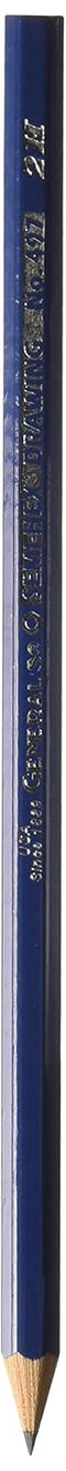 General's Hexagonal Non-Toxic Drawing Pencil, 2H Thin Tip, Black, Pack of 12...