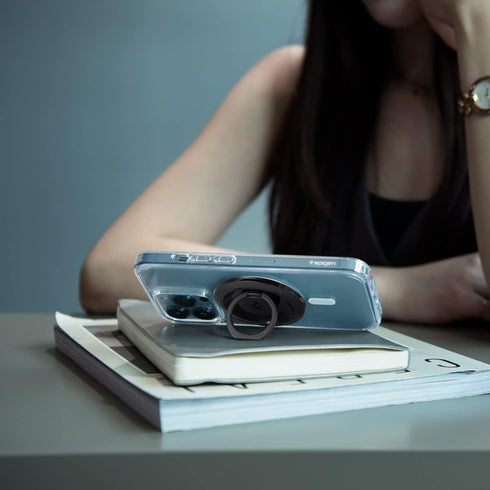 Spigen O-Mag Ring (Upgraded) (MagFit) Magnetic Phone Holder Grip (Popsocket) Designed for MagSafe Compatible with iPhone 15 Pro Max, 15 Pro, 15 Pl...