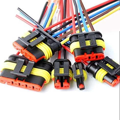5 Pin Connector Waterproof,5Pin Way Car Electrical Connector,with Wire 16 AWG Marine for Car,Truck,Boat,Motorcycle and Other Wire Connections. (5p...