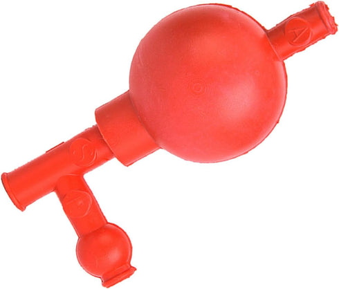 Hapivida Pipetting Ball, 3 Openings Lab Rubber Suction Bulb Quantitative Rubber Pipette Filler Lab Suction Ball for Industrial Mineral Agricultura...