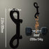 Black Double Ended Bolt Snaps Hook 3.5inch,8Pcs Zinc Alloy Trigger Chain,Multipurpose Metal Clips Key Holder,Pet Leash Connection,Nickel Plated,Lo...