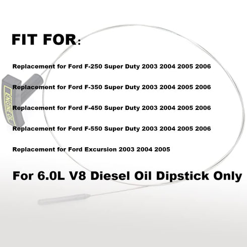 Engine Oil Level Dipstick Indicator Fit for 2003 2004 2005 2006 Ford F-250 F-350 F-450 F-550 Excursion Super Duty 6.0L V8 Diesel # 3C3Z6750AA...