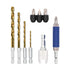 PRESTO Titanium Quick Change Drill Drive Set - 10Pcs 1/4" Shank Drill Drive Set for Wood, Metal, Cement, Plastic...