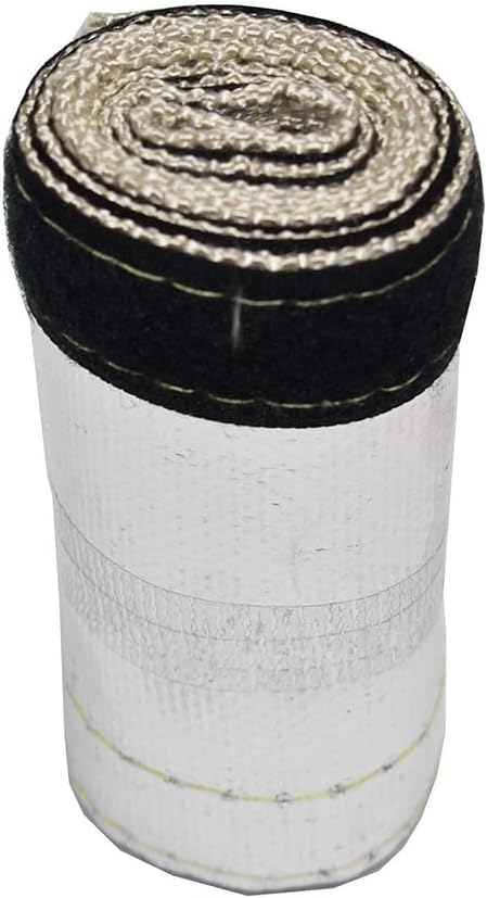 A-Team Performance - Heat Shroud Aluminized Sleeving for Ultimate Protection Barrier with Hook and Loop Closure - Exhaust Wrap - Header Wrap 1" x ...