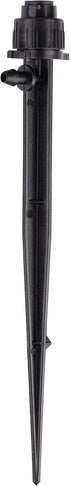 Raindrip R153CT Adjustable Flow Bubbler, Non-Pressure Compensating Emitter, Full-Circle Pattern, Fan Spray, with 1/4-Inch Barbed Inlet on 5-Inch S...