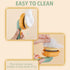 Dog & Cat Brush, Cute Pumpkin Self Cleaning Cat Brush for Shedding and Deshedding, Deep Cleaning Pet Brushes Pumpkin for Dogs Cats Puppy Rabbits B...