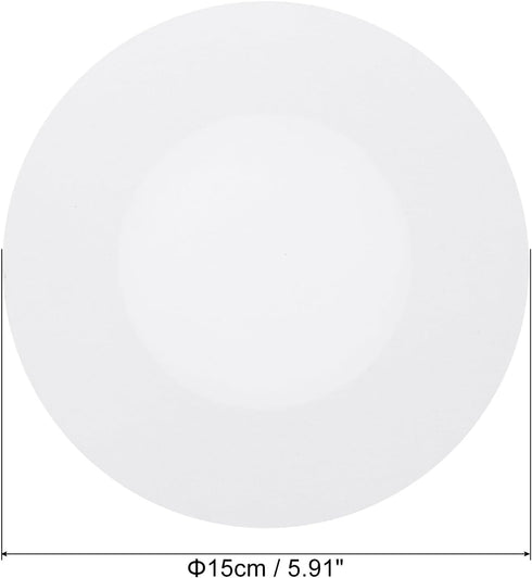 PATIKIL Paint Canvases for Painting, 3 Pack 6 Inch Round Wood Frame Stretched Blank Art Canvas Board Panels for Acrylic, Oil, Tempera Painting, Wh...