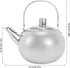 Teapot, 304 Stainless Steel Water Kettle Stove Top Tea Pot Flat Bottom Teakettle with Filter and Lid for Brewing Loose Leaf and Tea Bags, Compatib...