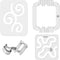 Free Motion Quilting Template Rulers Quilting Ruler with Quilting Frame 3mm for Domestic Sewing Machine with Stainless Steel Low Shank Ruler (D2)...