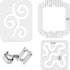 Free Motion Quilting Template Rulers Quilting Ruler with Quilting Frame 3mm for Domestic Sewing Machine with Stainless Steel Low Shank Ruler (D2)...