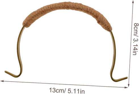 2pcs Teapot Handle Accessories Natural Handle for Ceramic Pot Tea Accessories Replacement Whistling Teakettle Handles Loose Leaf Teapot Handle Tea...