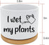 Funny Ceramic Succulent Cactus Planter Pot - I Wet My Plants White Mini Cactus Plant Office Garden Home Decor for Teacher, Mom, Grandma, Plant Lov...